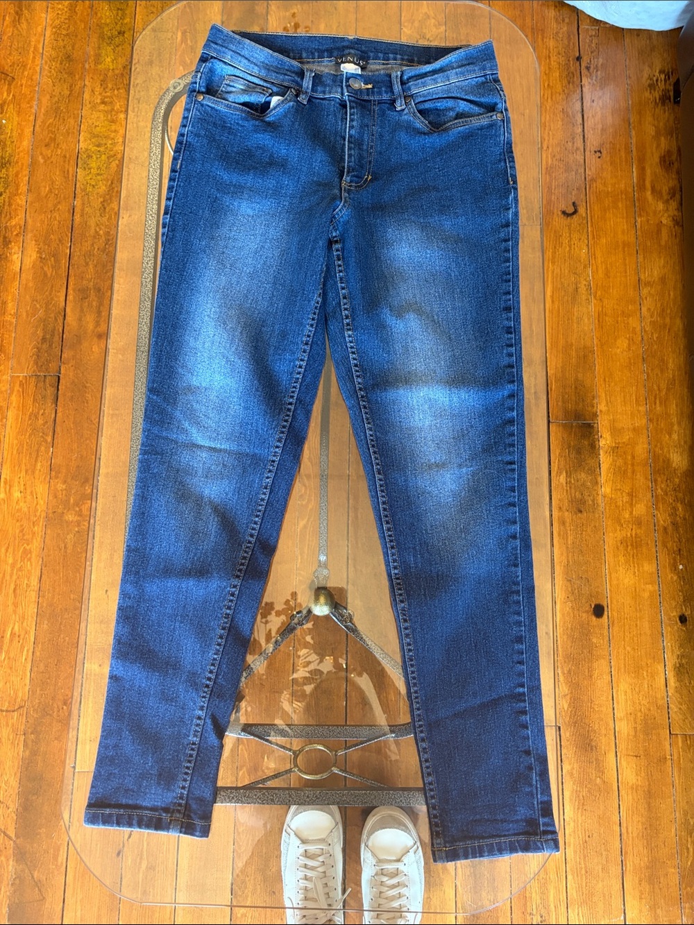 VENUS Dark Blue Stretch Skinny Jeans